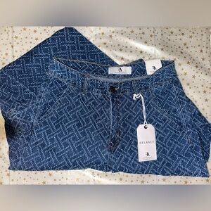 New Flying Angel Blue Patterned Women Jeans